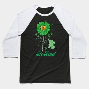 Be kind elephant mental health month Baseball T-Shirt